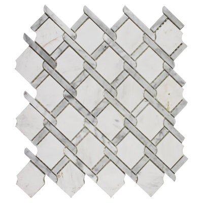 Medallion Marble Mosaic 12"" x 12"" Wall & Floor Tile -  Roca Tiles, USTMNETG010