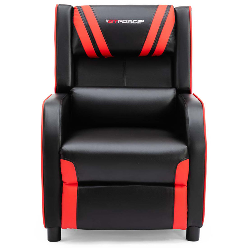 69cm Wide Faux Leather Standard Recliner, Red