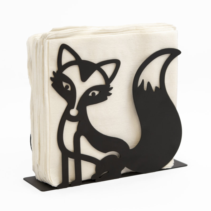 Porte-serviette Fox, Noir