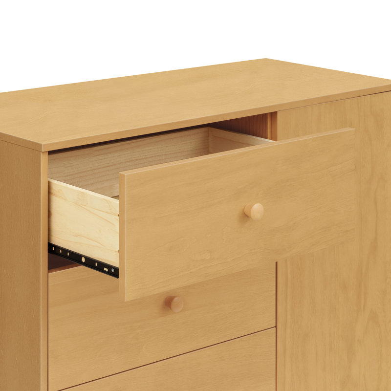 Hudson Modern 3-Drawer Dresser, Oak
