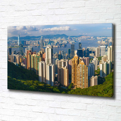 Hong Kong Panorama - Wrapped Canvas Print