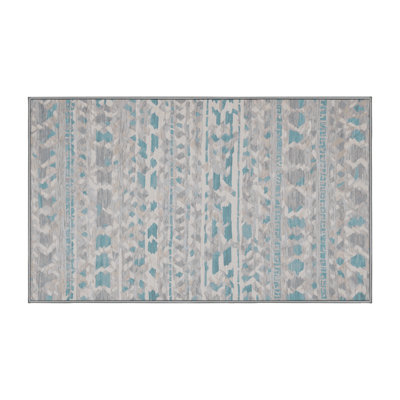 Tapis gris lavable à la machine