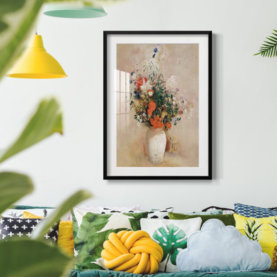 Vintage Floral Print CCCLVII -Framed Print