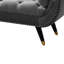 Banc avec accoudoirs en velours Annegreth