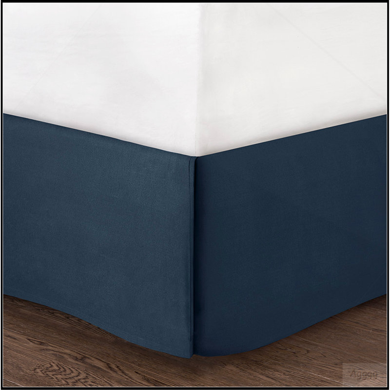 Ensemble d'édredon simple avec draps, Édredon lit simple + 6 pièces incluses, Bleu marine abstrait