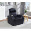 Fauteuil inclinable rembourré Shanon - noir