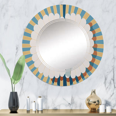 Camion - Miroir mural moderne rond