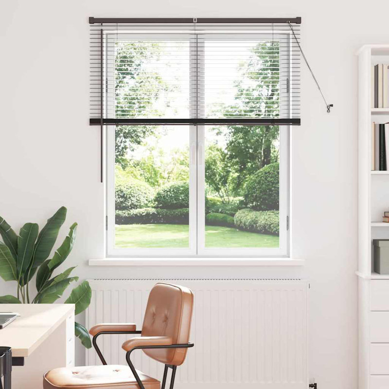 Venetian Blind, Black, 130cm L x 110cm W