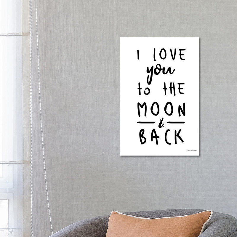 To The Moon - Print on Canvas, Wrapped Canvas, 66.04cm H x 45.72cm W x 3.81cm D