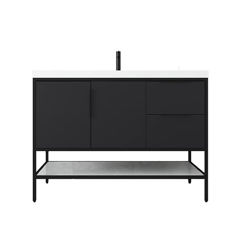 47.5'' Single Bathroom Vanity with Top, Gray