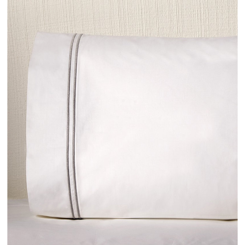 Grande Hotel Percale Pillow Case, King, Ivory