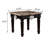 End Table, Natural Marble Top & Black