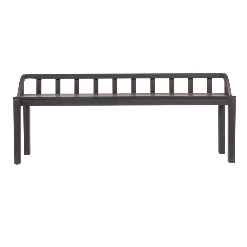 Williamsburg Mango Wood Bench, Black