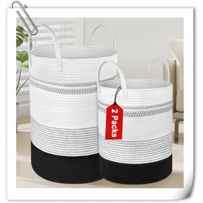 Panier en tissu Beachcrest Home ™