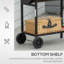 CLIY 90cm W Barrel Charcoal Grill