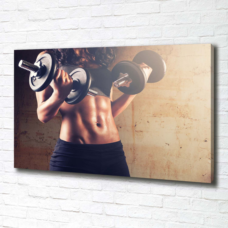 Muscle Building - No Frame Print on Canvas