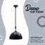 Glenys 1 - Light Black Single Pendant