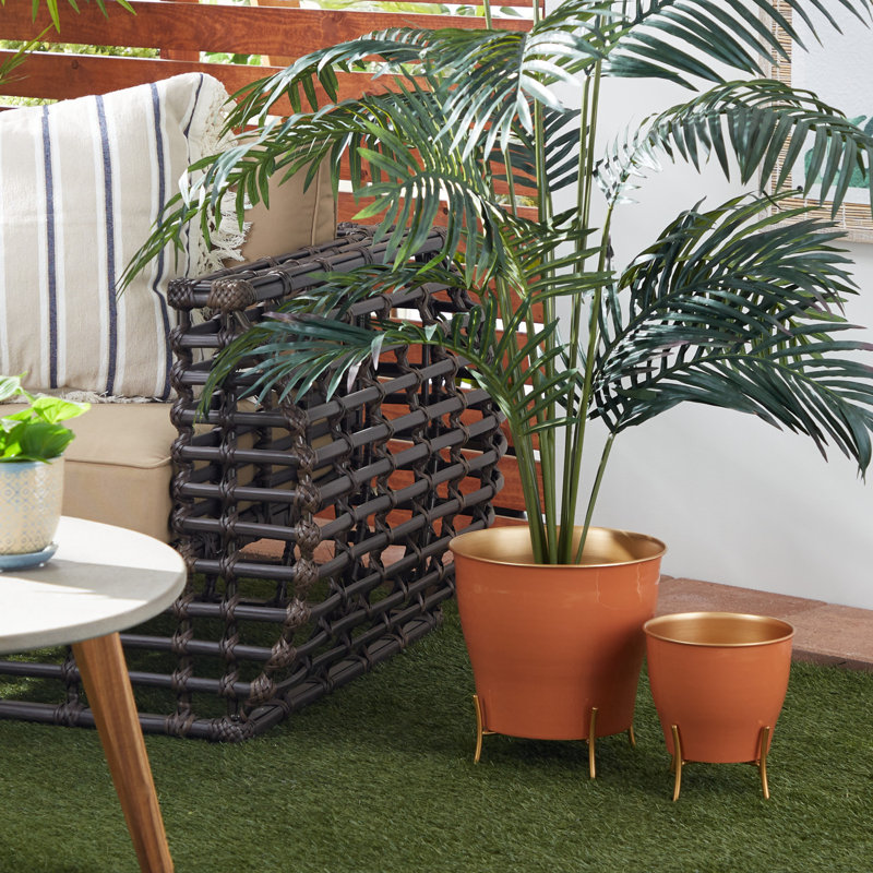 Planter, Orange/Gold
