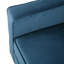 Fauteuil club en velours bleu