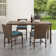 Awa 4 - Person Patio Dining Set with Rectangular Table , Cushions Included