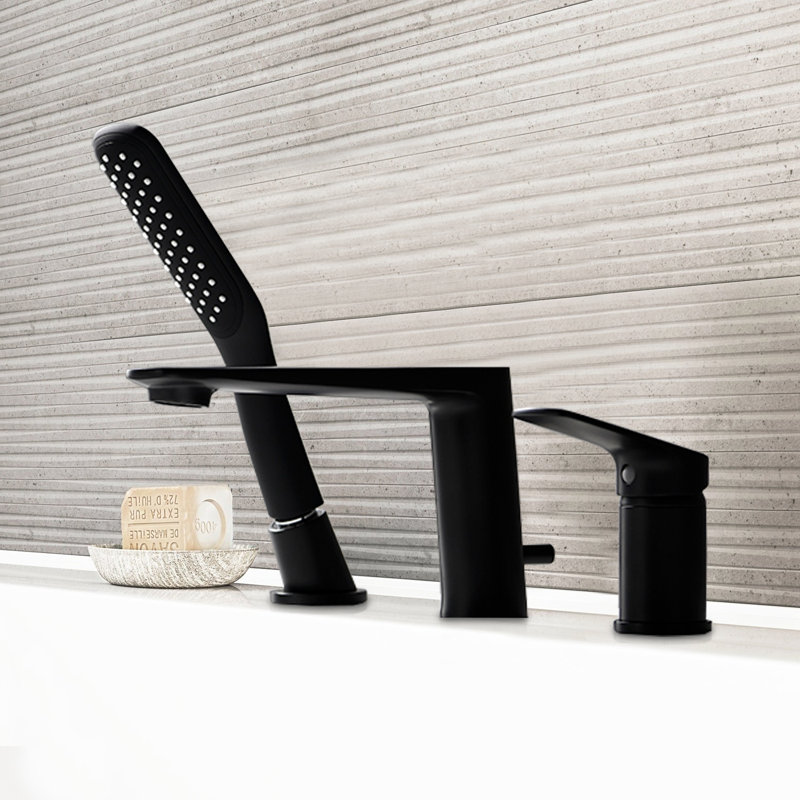 Robinet de baignoire romaine monocommande à fixation sur le comptoir