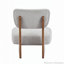 Chaise longue moderne avec revêtement en polyester pour le salon, ensemble de 2-114119723-114119727