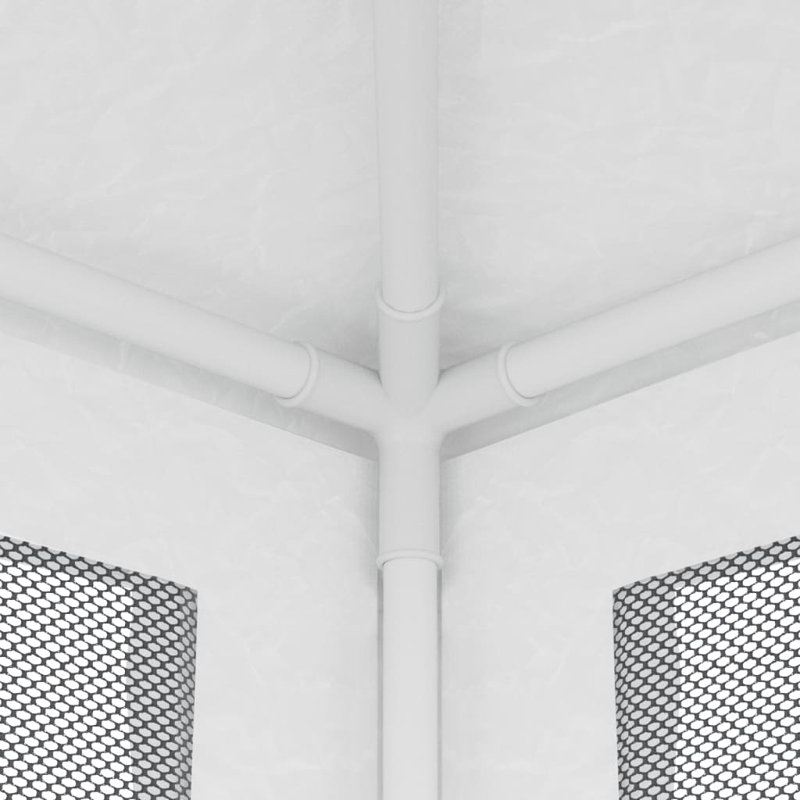 White 98.4'' x 98.4'' Outdoor Party Tent with Mesh Sidewalls