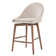 Loyd Swivel Upholstered Counter Stool with Solid Wood Frame