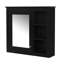 Armoire à pharmacie murale 30 po x 28 po avec miroir, armoire de rangement moderne avec 3 tablettes ouvertes (meuble-lavabo non inclus)