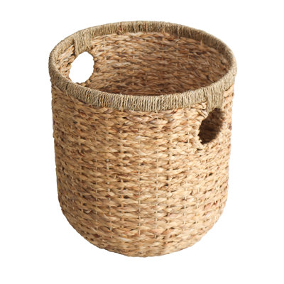 Round Water Hyacinth Basket- Large