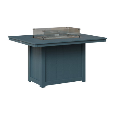 Donoma Rectangular Dining Fire Pit Table