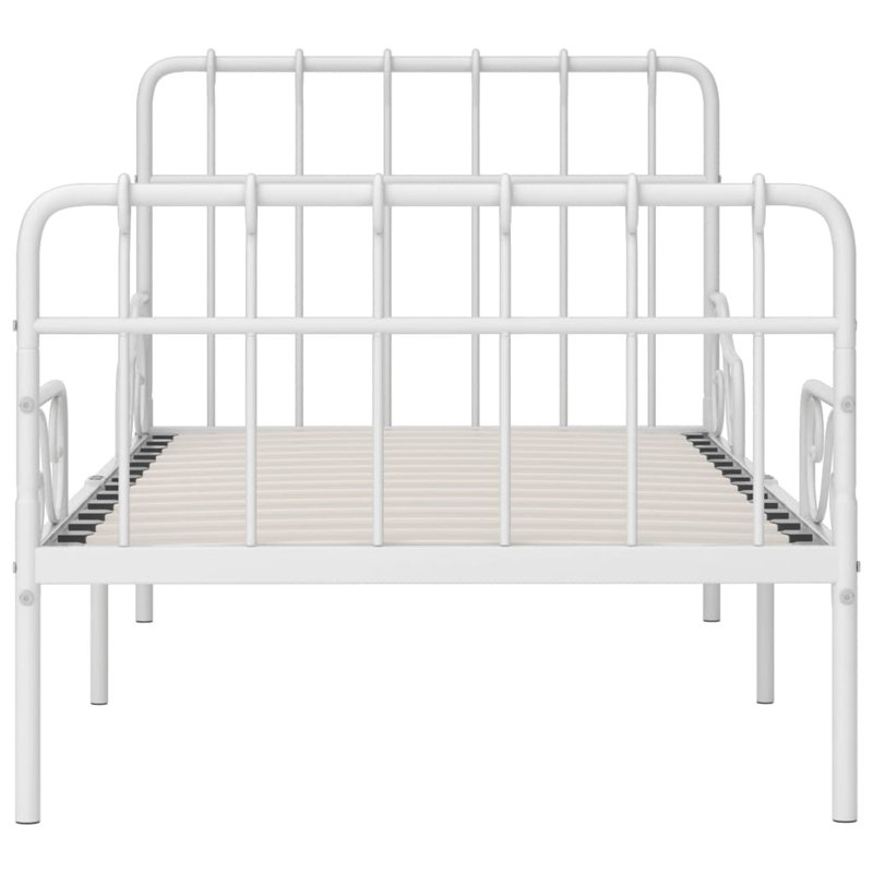 Briana Metal Bed, white, European Single (90 x 200cm)