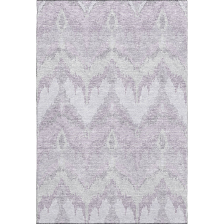 Premium Machine Washable Prisco Lavender Rug