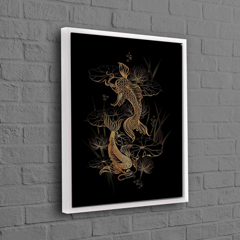 Print on Canvas, White, Framed Print without Mat, 60 cm H x 90 cm W