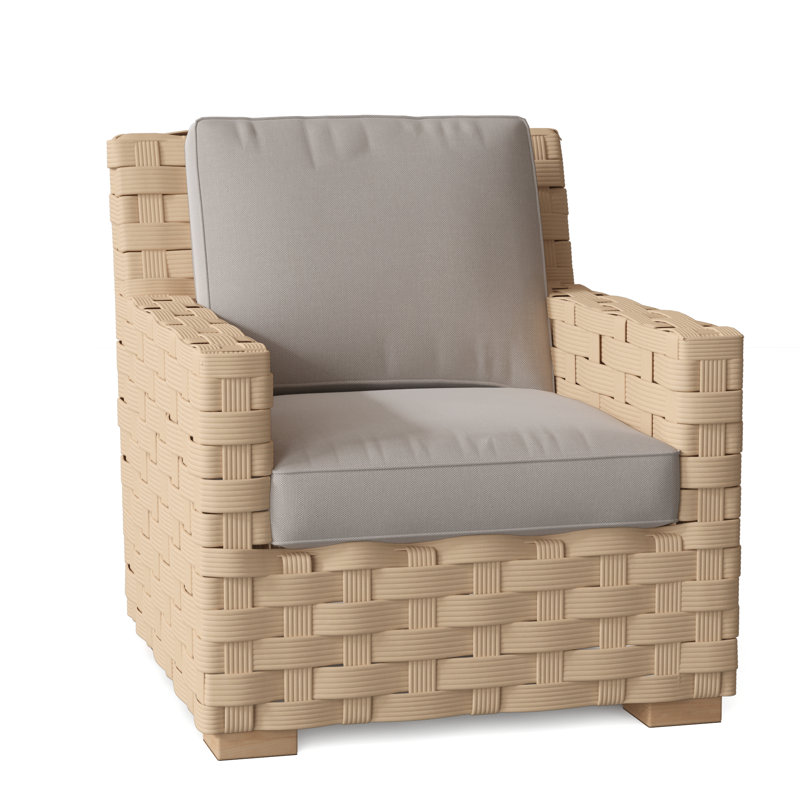 St. Barts Outdoor Lounge Chair, St. Barts Natural Rope, Sailcloth Seagull