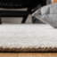 Tapis beige en laine / viscose / coton touffeté à la main Valor-944808467