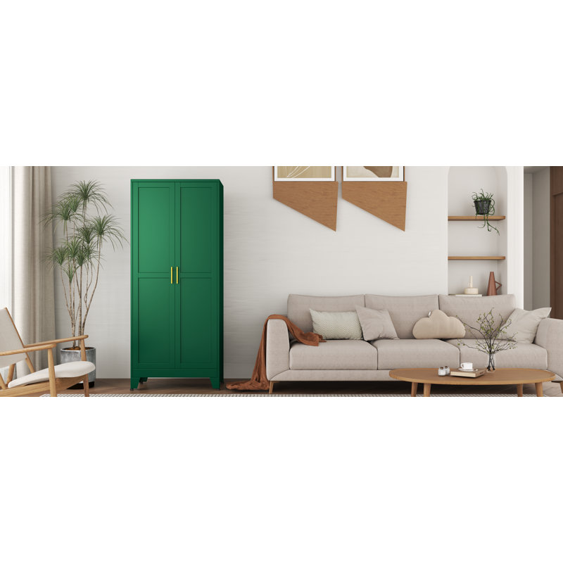 Armoire-penderie Winston Porter, Vert
