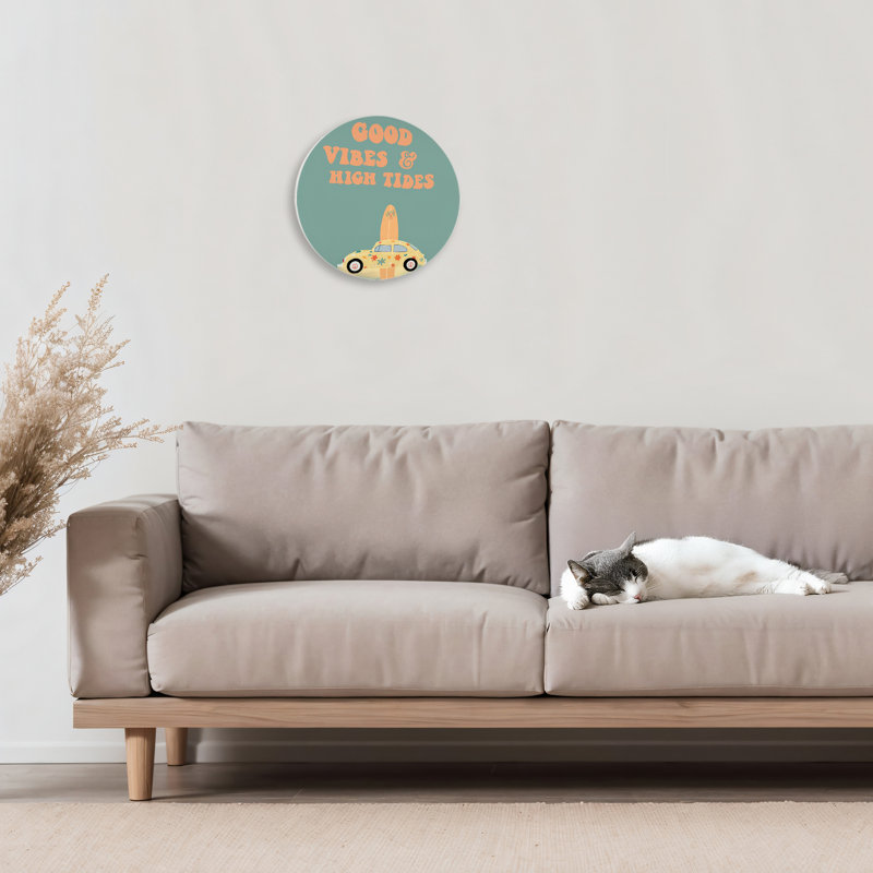Plaque murale Good Vibes & High Tides, design par Ashley Singleton