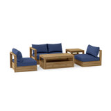 Copacabana Outdoor 5 - Piece Teak Conversation Set