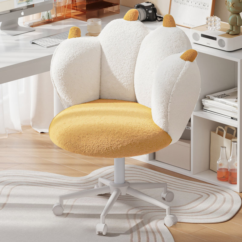 Children's Chair, Yellow/White
