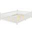 Lit double avec éclairage à DEL pour, clôture de plancher basse, éclairage de soutien stable en bois massif, garde-corps design, bricolage sur le toit pour créer un espace magique-130530584