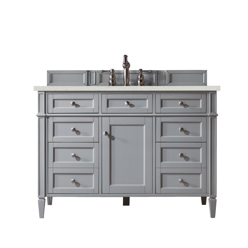 Brittany 48'' W Single Vanity, Urban Gray, Lime Delight, 8" Widespread
