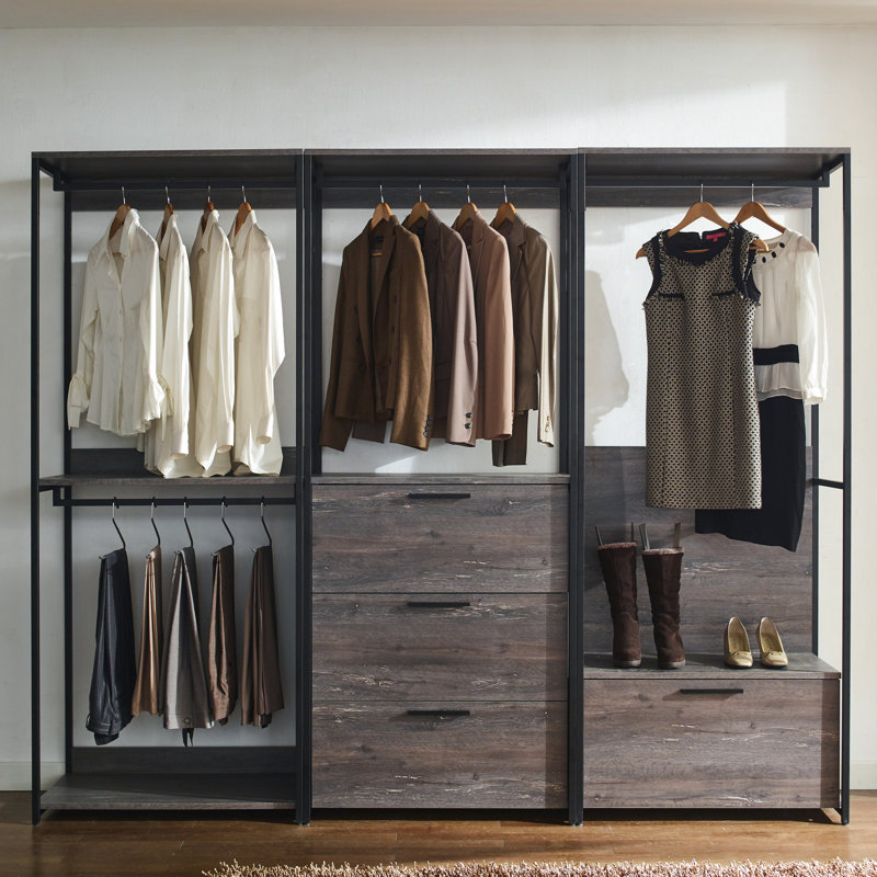 Walk-in rustique avec système 2X plus épais et durable: look, compartiments de rangement profonds