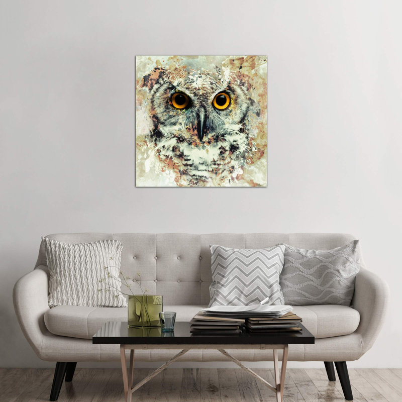 Owl II 1 Piece Wrapped Canvas Painting, 45.72 cm H x 45.72 cm W x 1.91 cm D