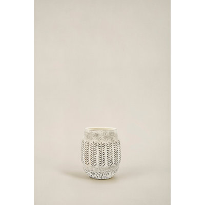 Stylish Toothbrush Holder, Grey Polyresin, 3.5 x 3.5 x 4.0 inches | Durable 100% Polyresin Material | Perfect for Bathroom Organization, Elegant Design, and Easy Cleaning | Ideal for Family Use