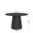 42.34 In Round Walnut - Colored Solid Wood Table For 2 6 People, Mid Century Modern Dinner Displays Dining Table, 43" Size, Brown, Victorian Style Tea Time Gatherings-1402315137-1402315138