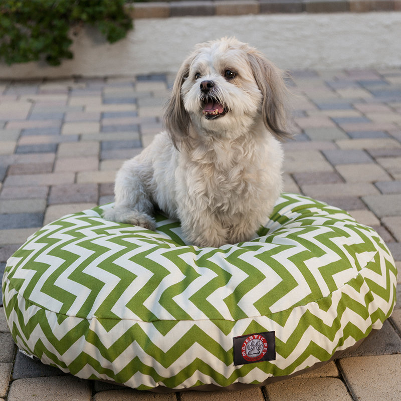 Coussin Zig Zag, Moyen (l 36 po x P 36 po x H 5 po), Sauge