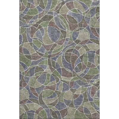 Premium Machine Washable Mayfield AMF2208 geometric Rug