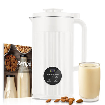 8 In 1 Nut Milk Maker Machine, 35oz Soy Milk Maker With 8 Upgraded Blades For Homemade Almond, Oat, Soy, Juice, Plant Milk, Delay Start/self Cleaning/keep Warm/boiling Water