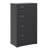 4-Drawer Metal Vertical Filing Cabinet with Lock | Home Office Storage Cabinet for Hanging Legal/Letter/A4 Files with Lockable Door, Black, Assembly required-1244411701